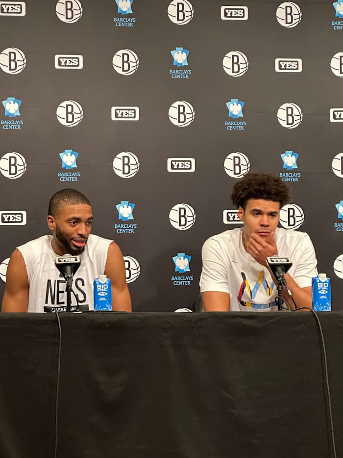 Mikal Bridges Cam Johnson press conference